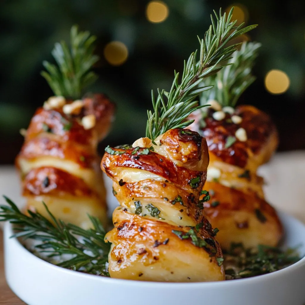 Schinken Blätterteig Tannenbäume
