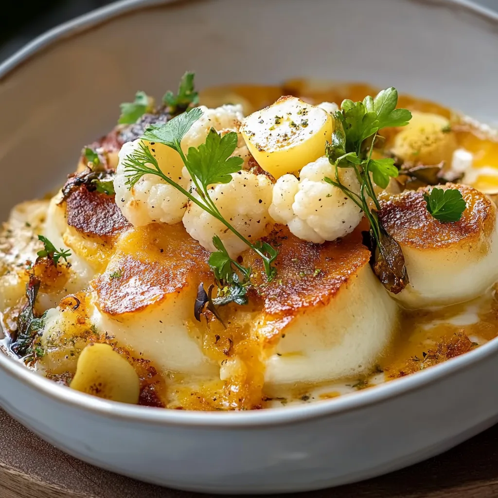 Deftiger Blumenkohl-Hackauflauf