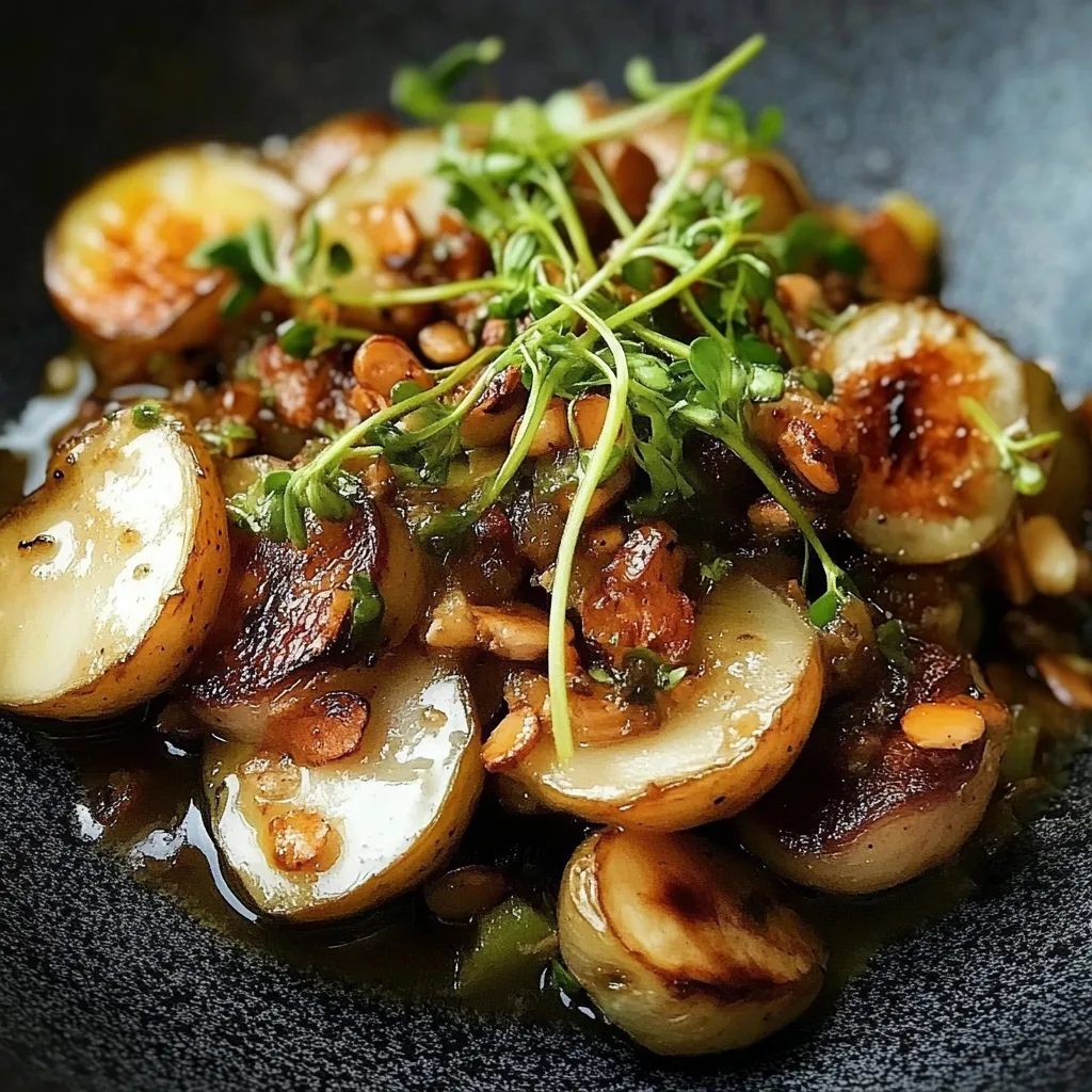 Gebratener Rosenkohl mit Berglinsen