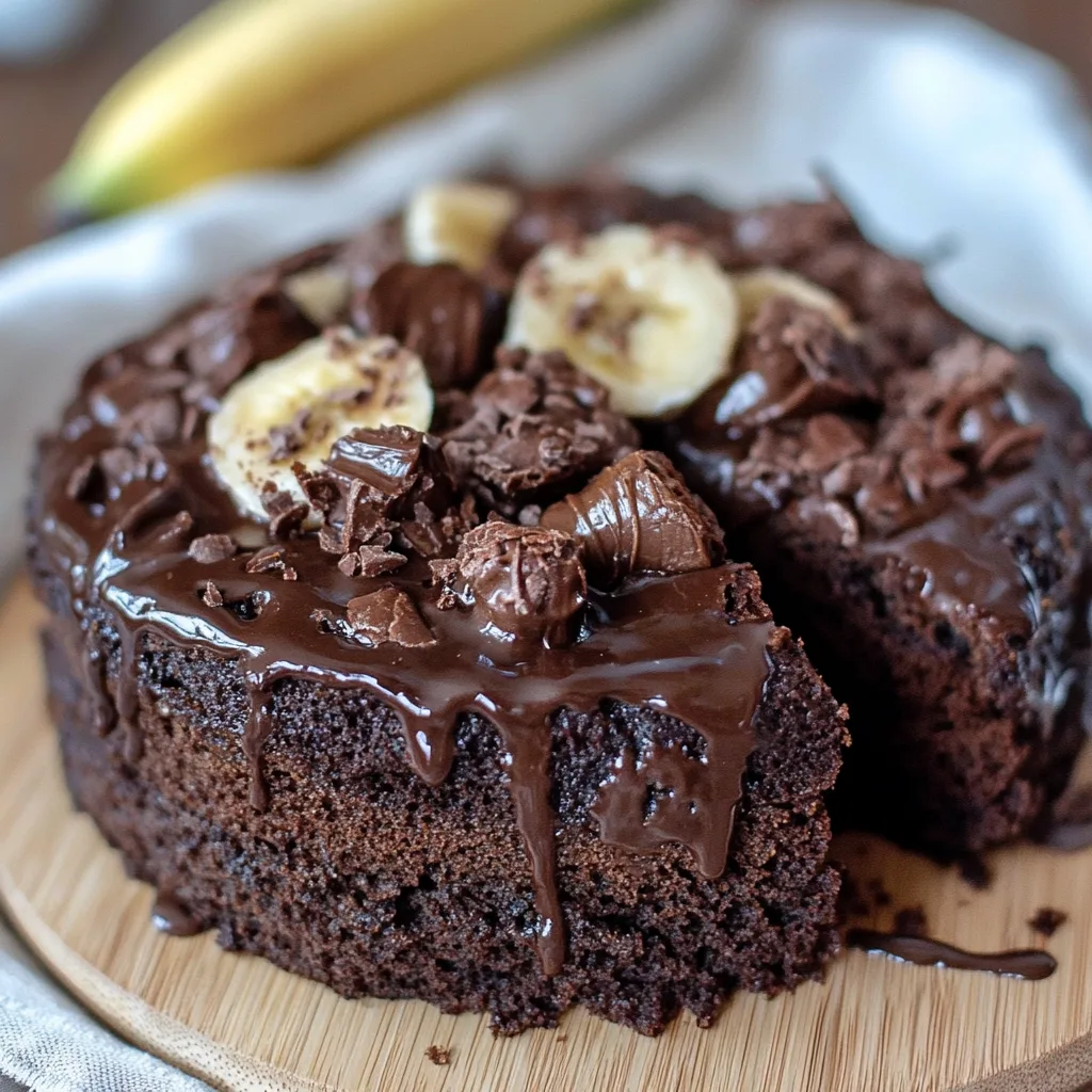 Bananenbrot mit Schokolade