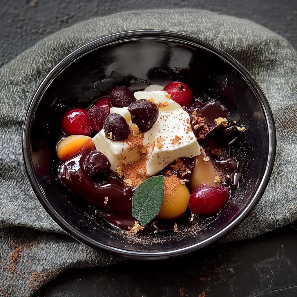 Herbstliches Zwetschgen-Schicht-Dessert