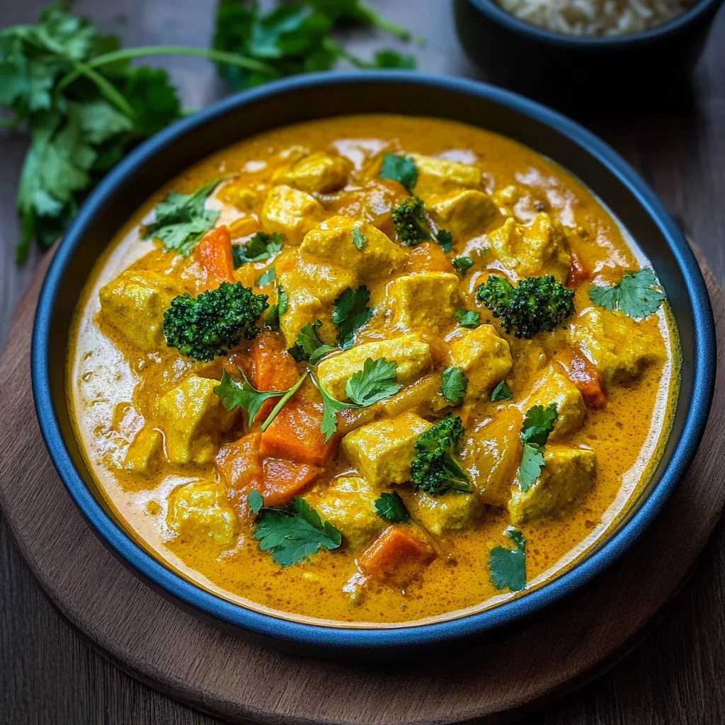 Schnelles Hähnchencurry mit Reis