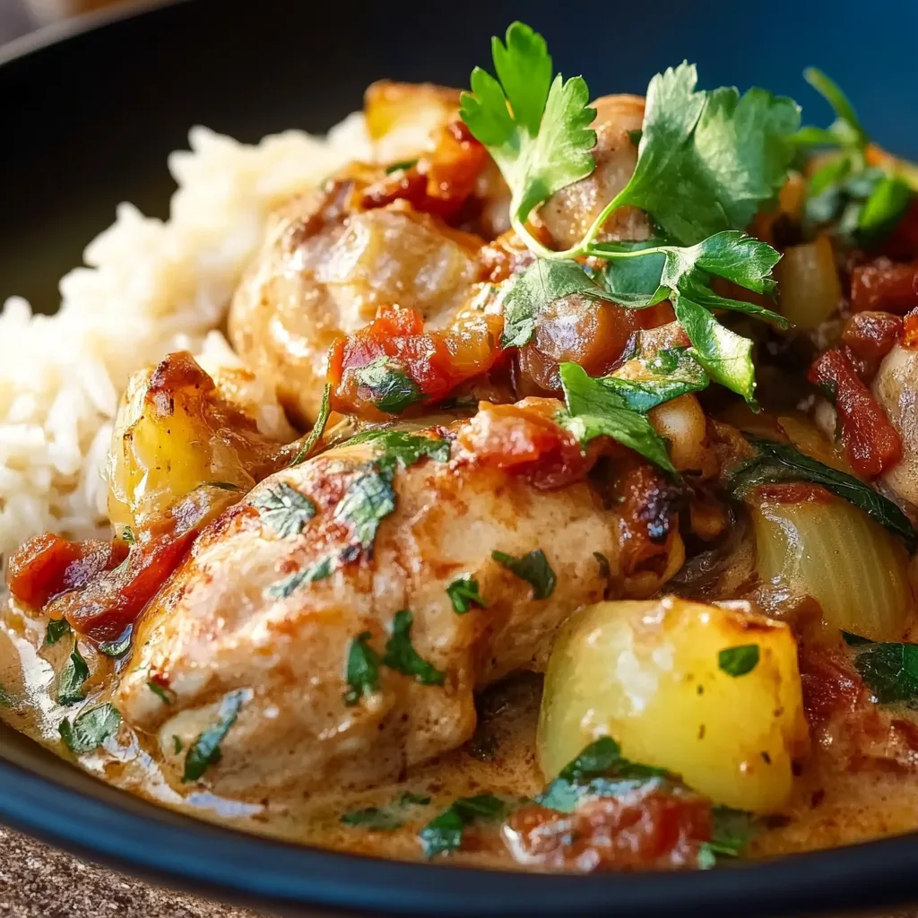 Hühnchen in Parmesansoße