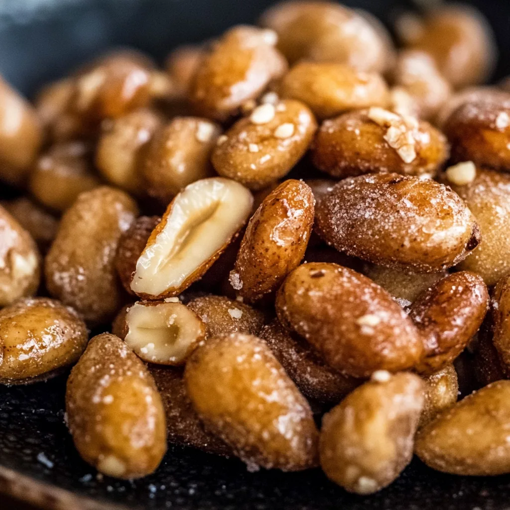 Gebrannte Mandeln mit wenig Zucker