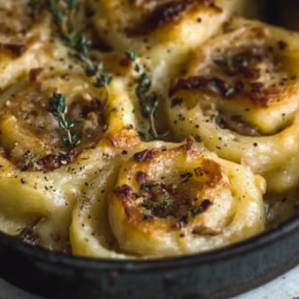Gebackene Schinken-Käse-Schnecken