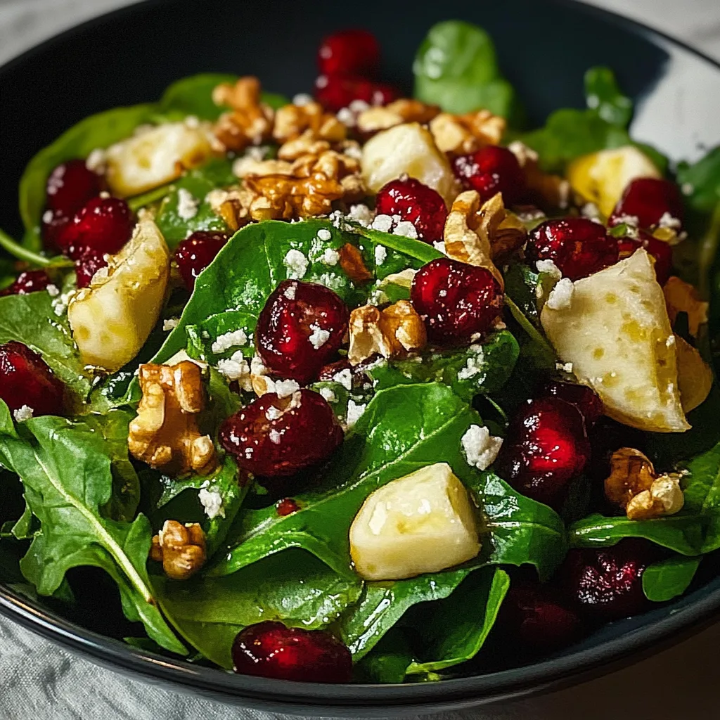 Feldsalat mit Granatapfelkernen, Walnuss und Parmesan