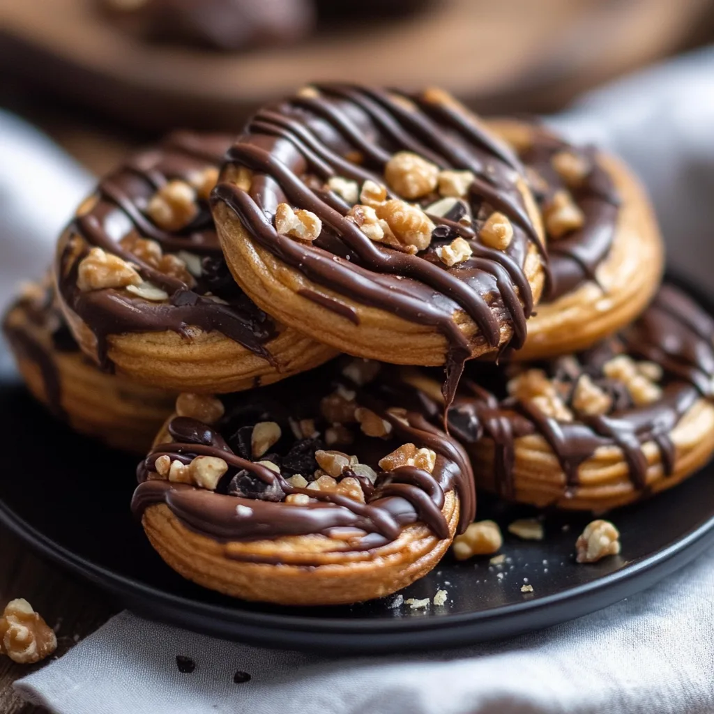 Brezel-Schokoladenhappen mit Erdnussbutter