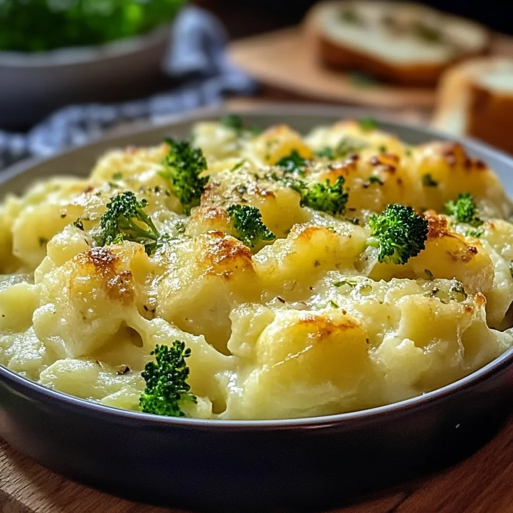 Kartoffel-Brokkoli-Auflauf mit Sahnesauce