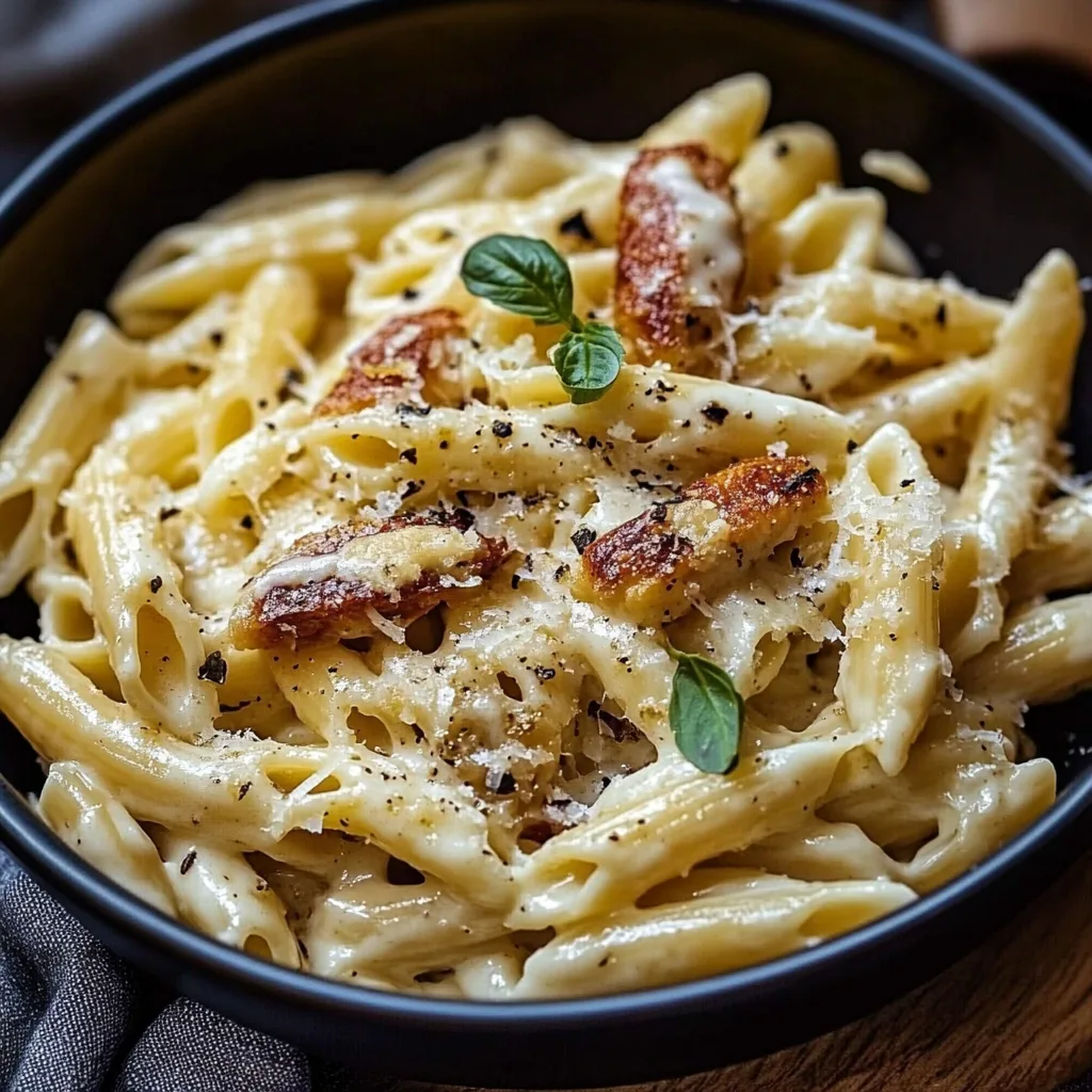 Heirate mich Hähnchen Pasta mit Parmesan