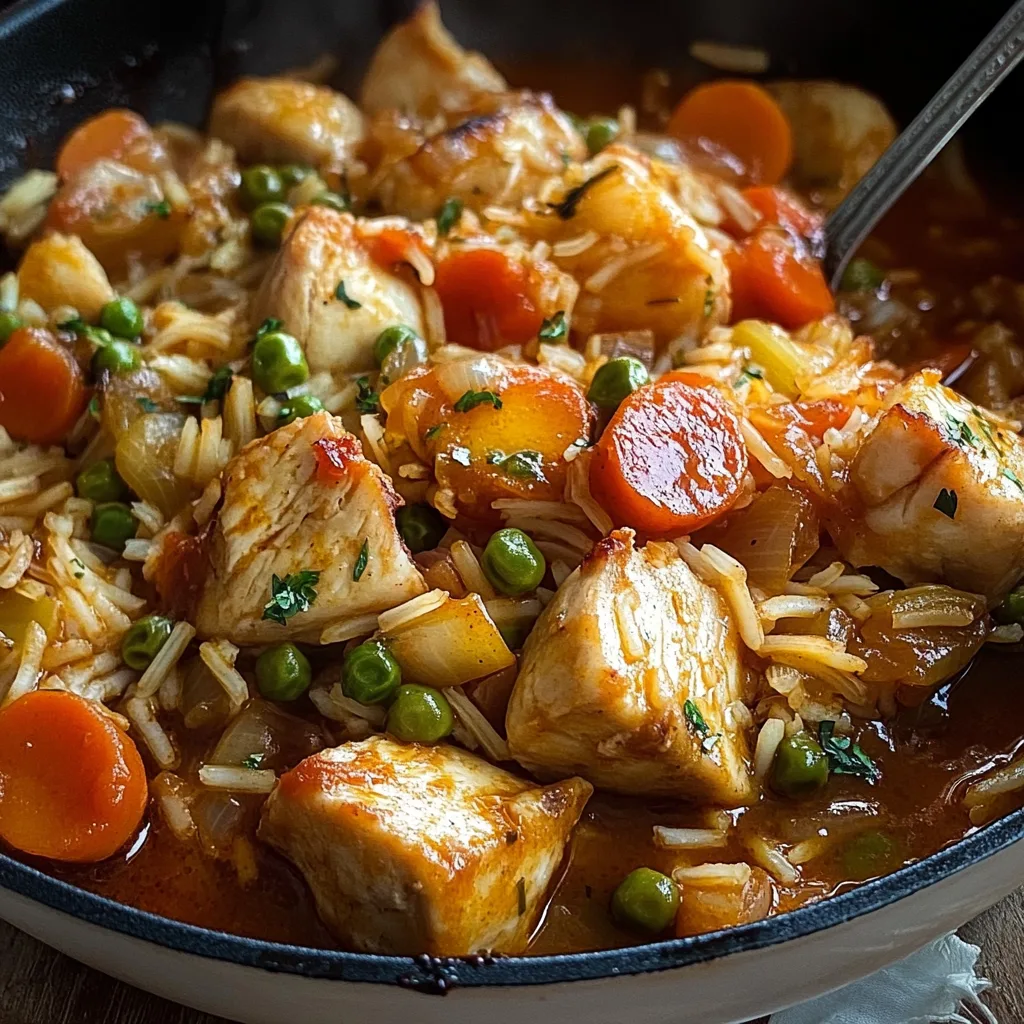 One Pot Reis mit Hähnchen