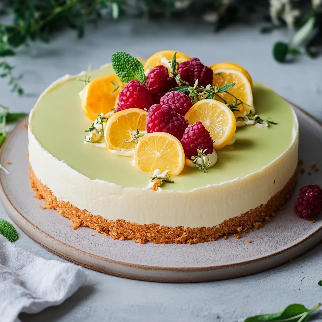 Sommer Torte mit Zitrone Kokos