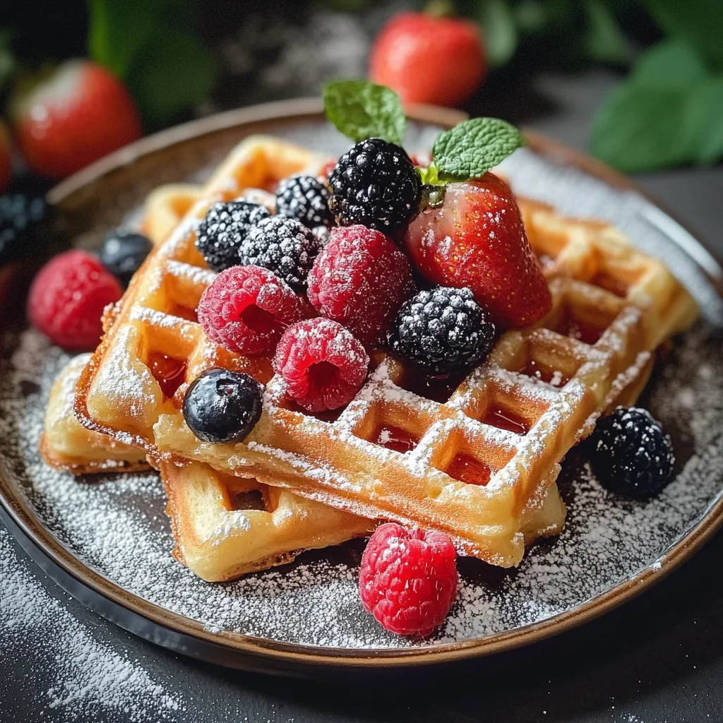 Fluffiger Waffelteig