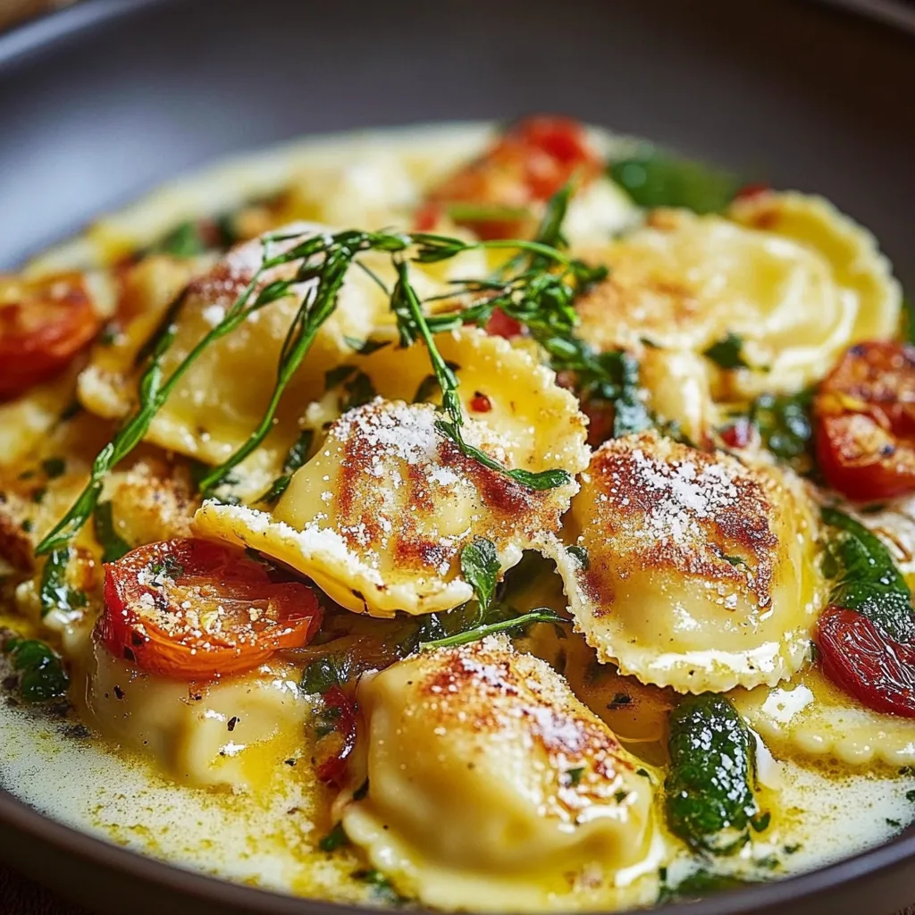 Bunte Ravioli-Gemüse-Pfanne