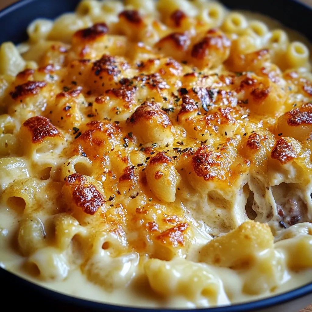 Cremiges Hähnchen Mac and Cheese