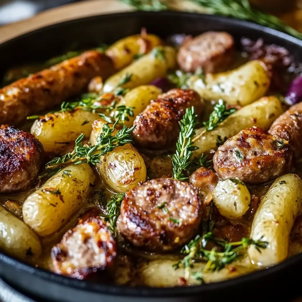 Wurst Bohnen Kartoffel Auflauf