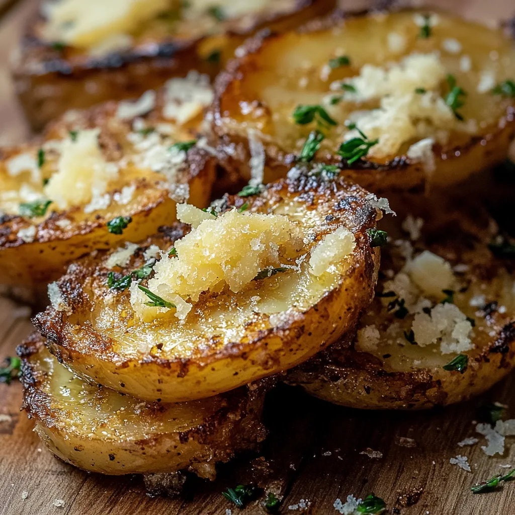 Knusprige Knoblauch-Parmesan-Kartoffelspalten
