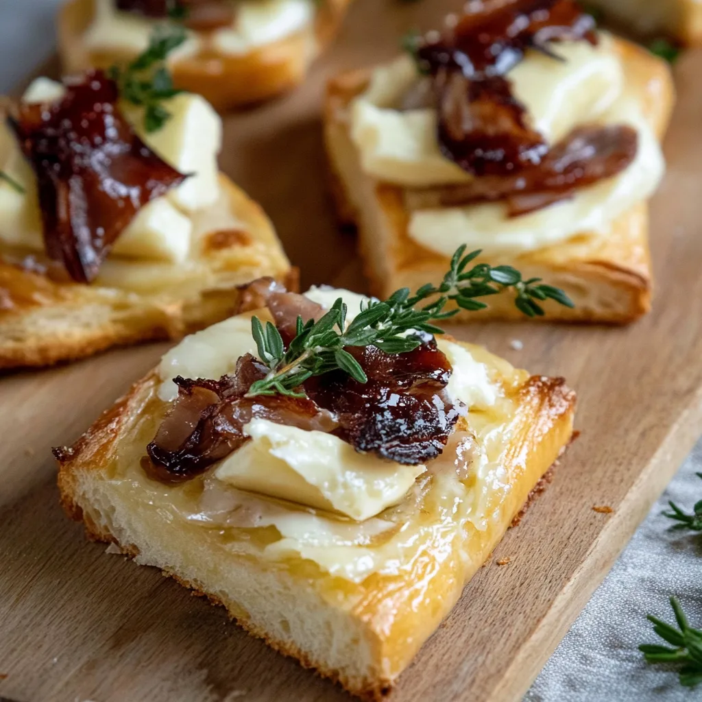 Blätterteig-Häppchen mit Camembert