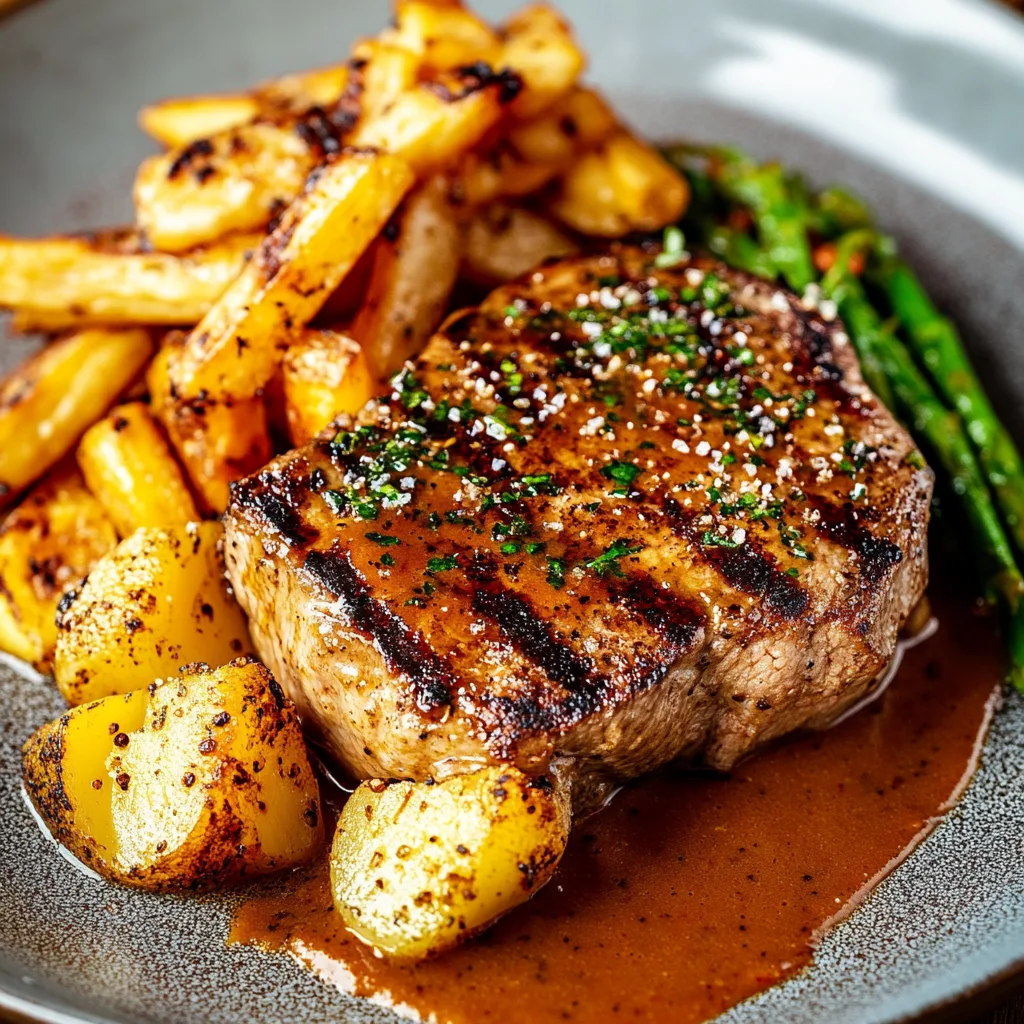 Blumenkohl-Steak mit cremiger Pfeffersauce