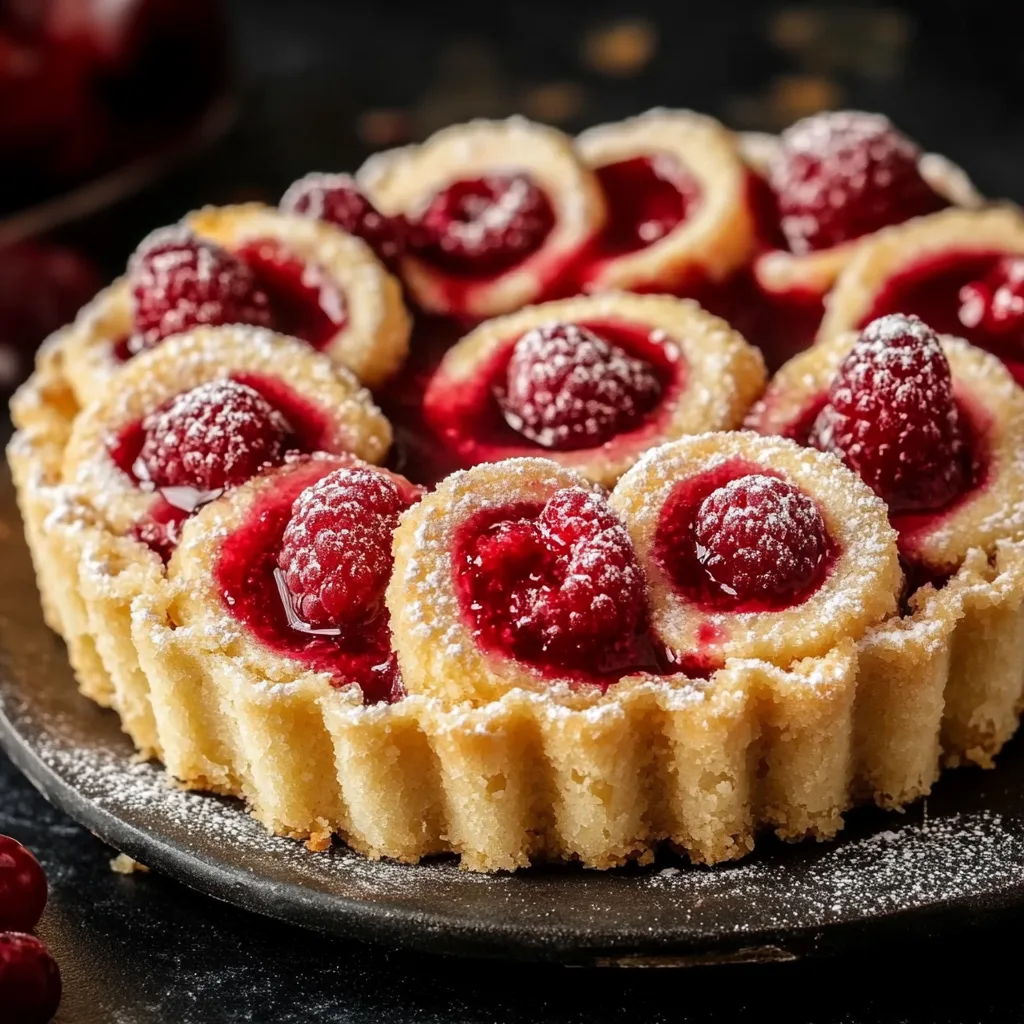 Himbeer-Mürbteig-Röllchen