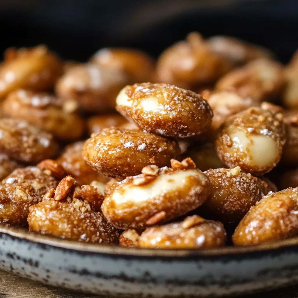 Gebrannte Mandeln mit wenig Zucker