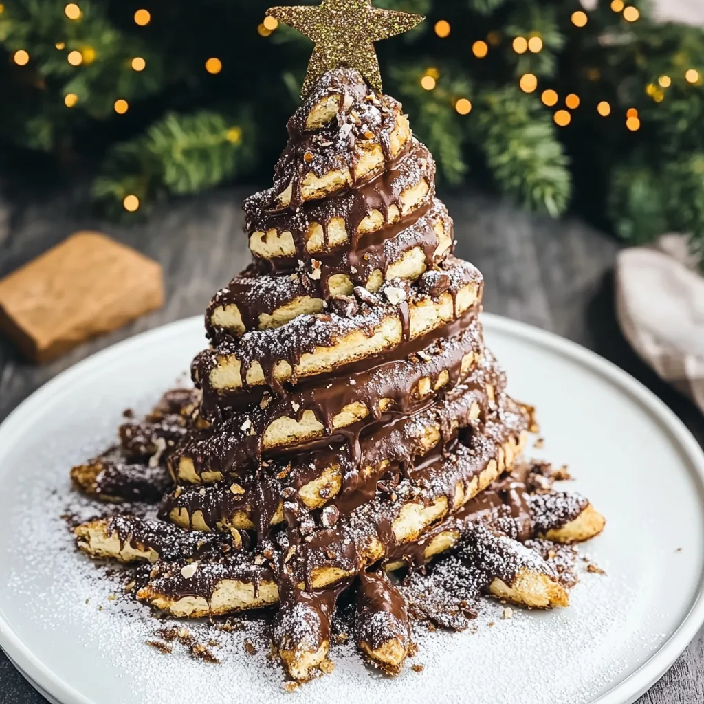 Nutella-Blätterteig-Weihnachtsbaum