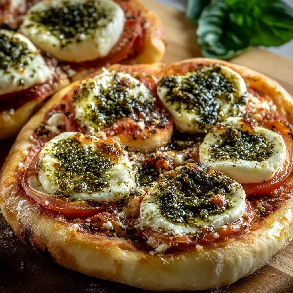 Pizzaschnecken mit Pesto und Mozzarella