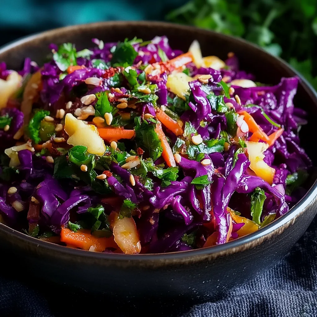 Gekühlter Rotkohl mit Apfelvinaigrette