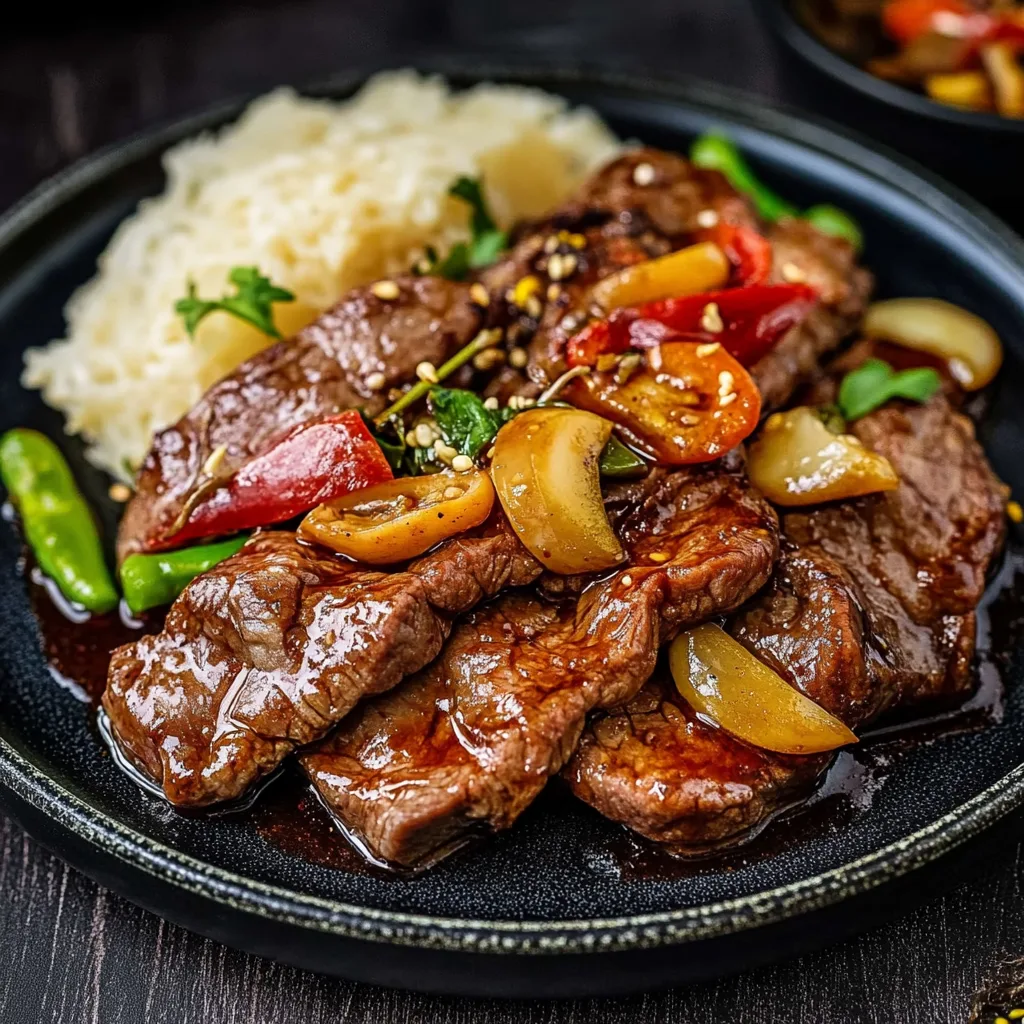 Mongolisches Rindfleisch