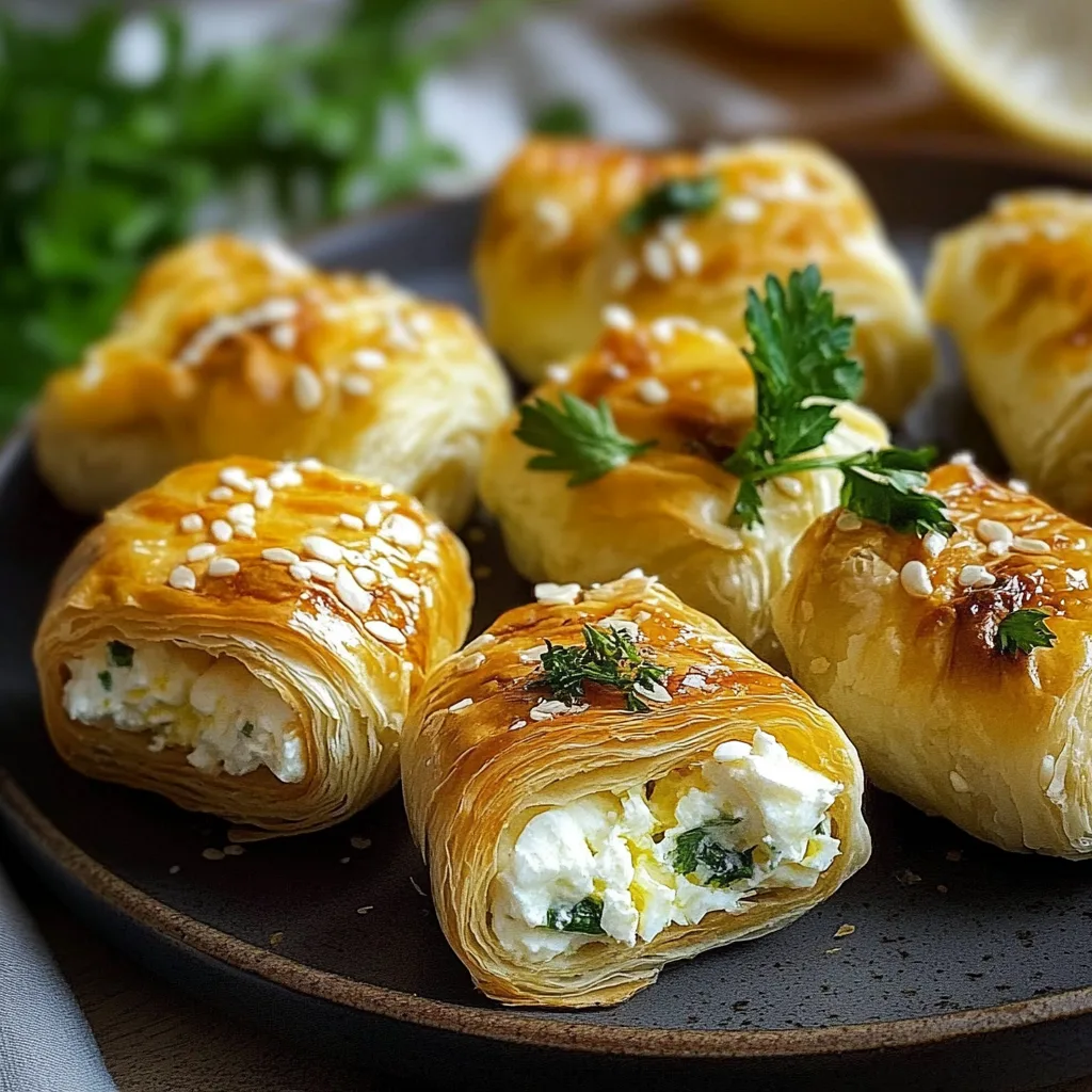 Knusprige Feta-Röllchen aus dem Ofen