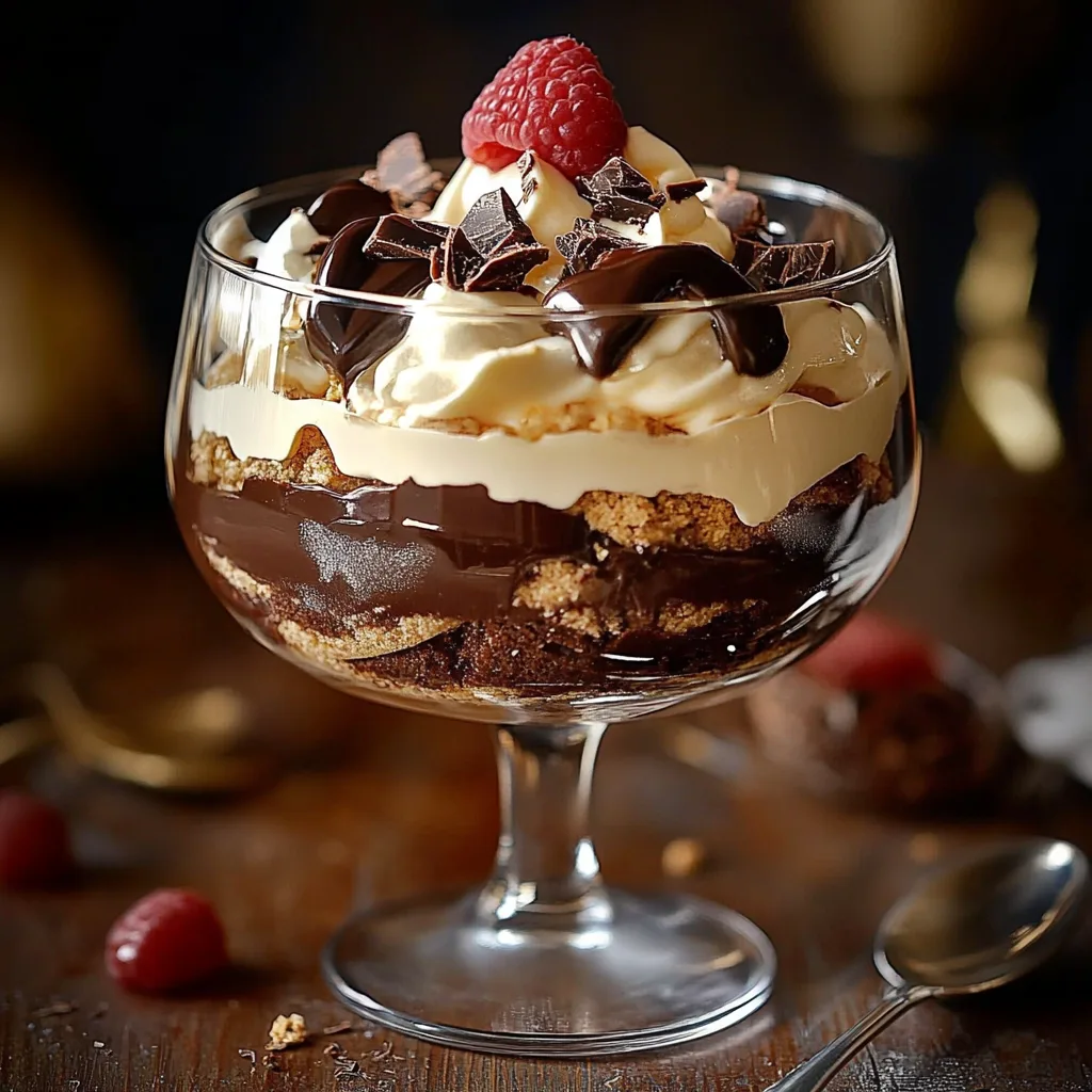 Dekadenter Baileys Schokoladen-Käsekuchen-Trifle