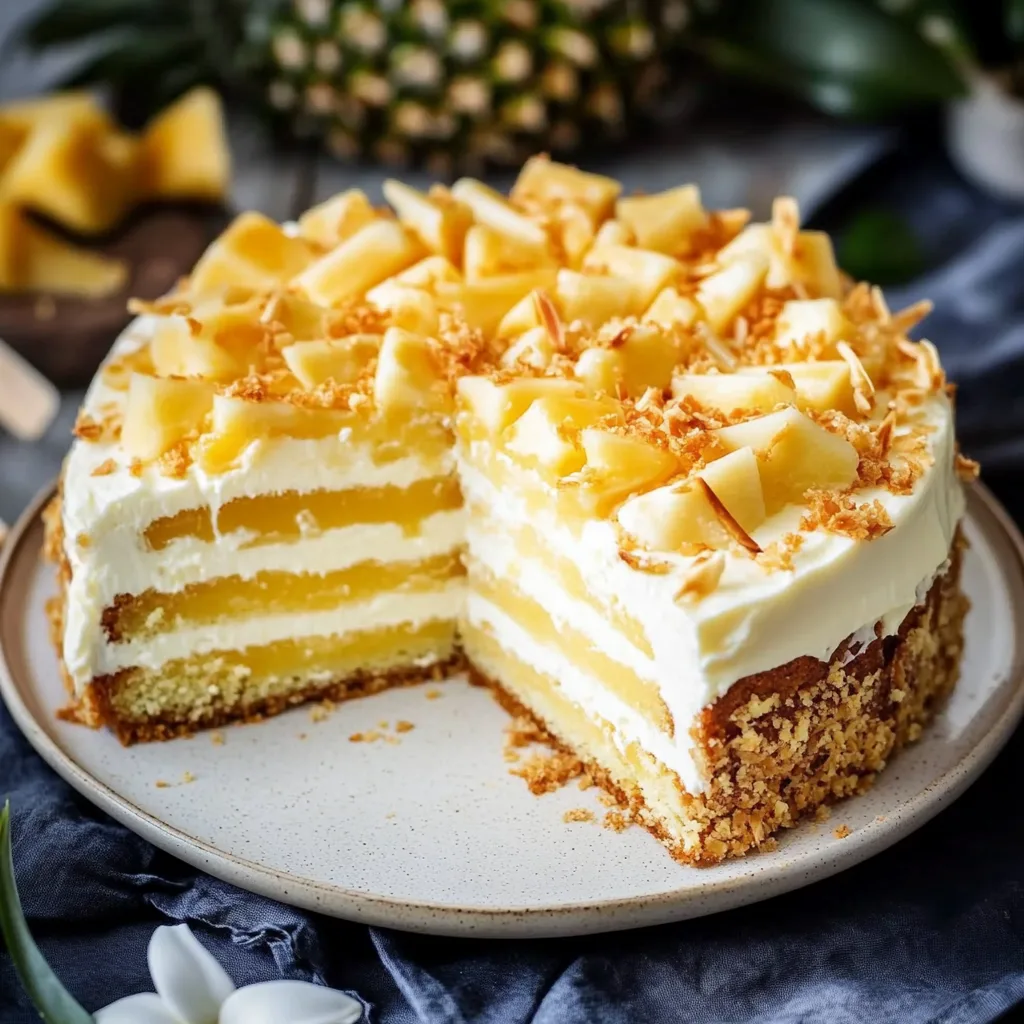 Kokos Ananas Torte