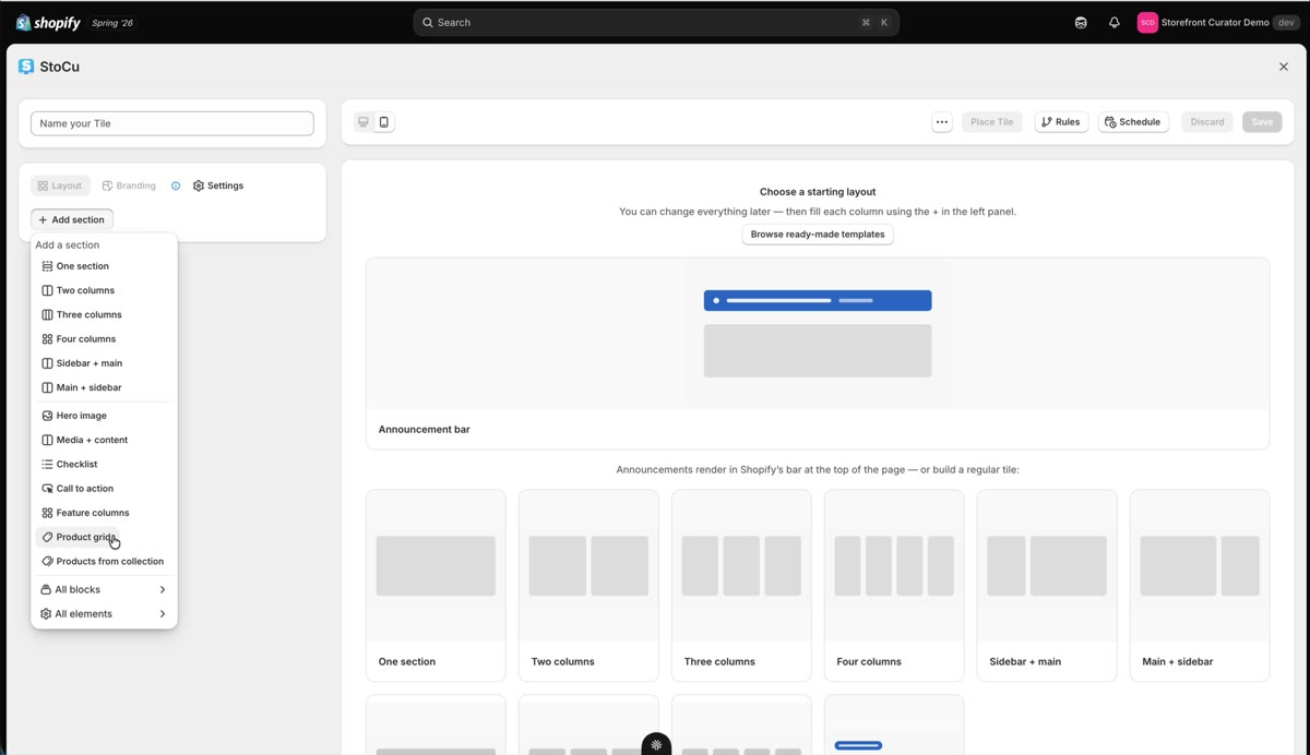 Product cards and product grids