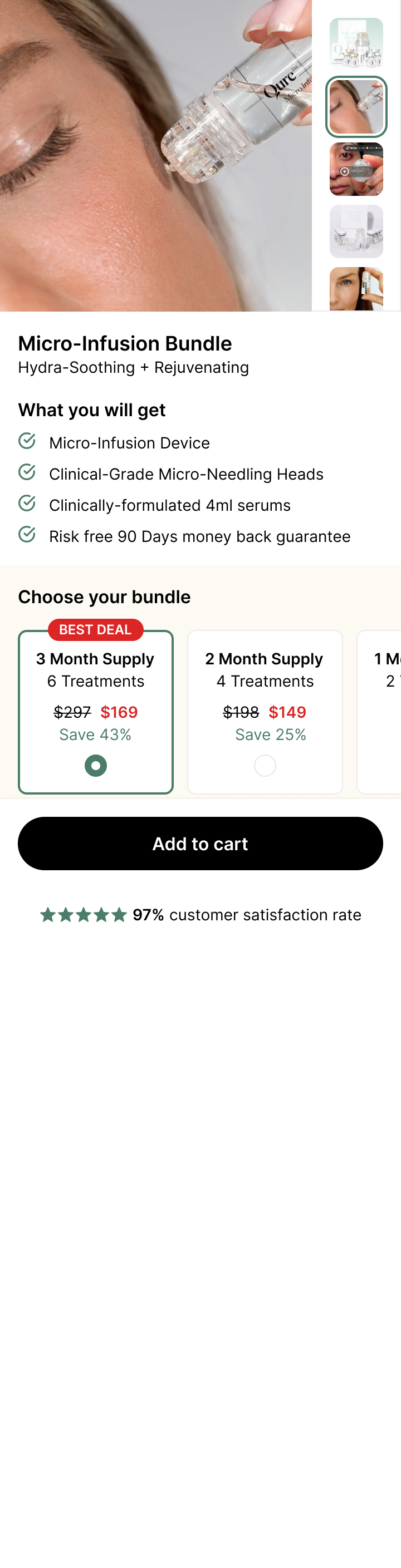 Qure Skincare micro-store