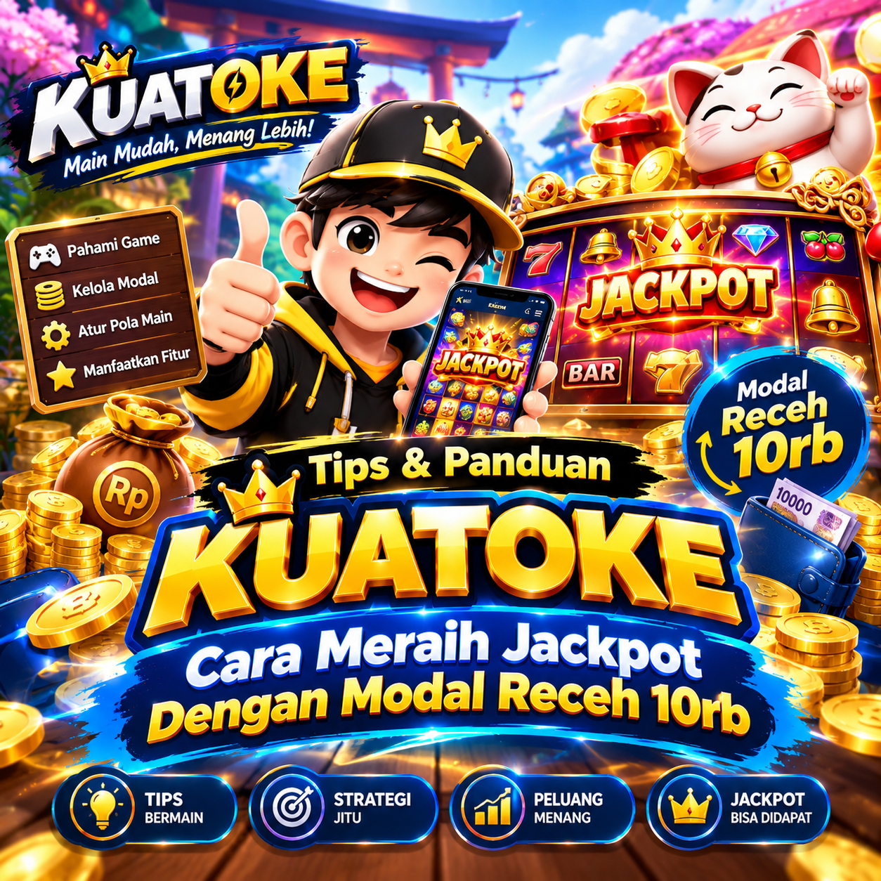 Tips & Panduan Kuatoke - Cara Meraih Jackpot Dengan Modal Receh 10rb