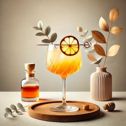 Honeyed Gin Zest Cocktail Image