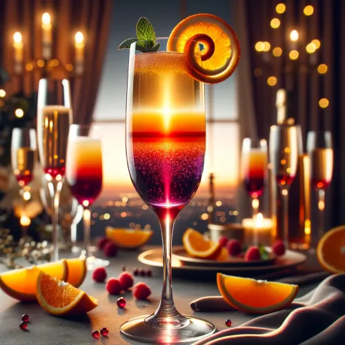 Twilight Berry Fizz Cocktail Image