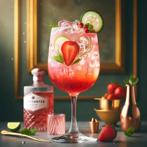 Enchanted Berry Gin Sparkler Cocktail Image