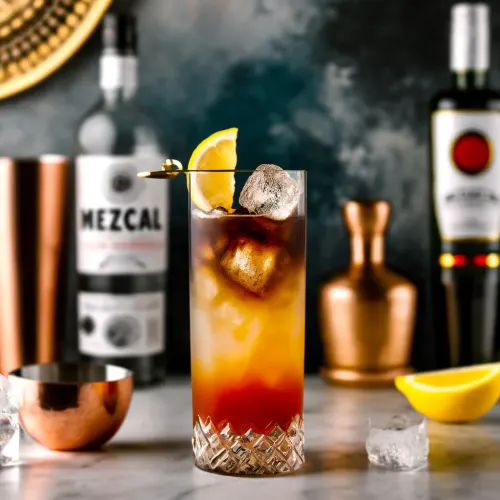 Rendering of a Smoky Island Breeze Cocktail