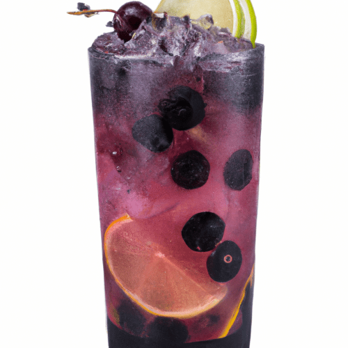 The Fiery Midnight Bramble Blaze Cocktail Image