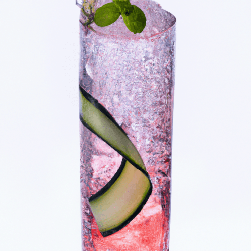 Ethereal Raspberry Gin Sparkle Cocktail Image