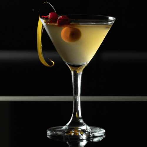 Rendering of a Citrus Blossom Delight Cocktail