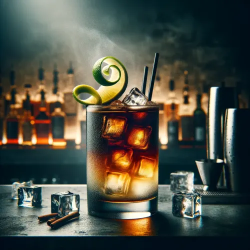 Dark and Stormy Cocktail Image