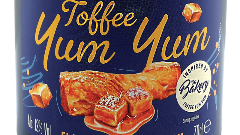 Dundalgan Limited Edition Toffee Yum Yum Flavour Country Cream liqueur bottle, 70cl, Product of Ireland