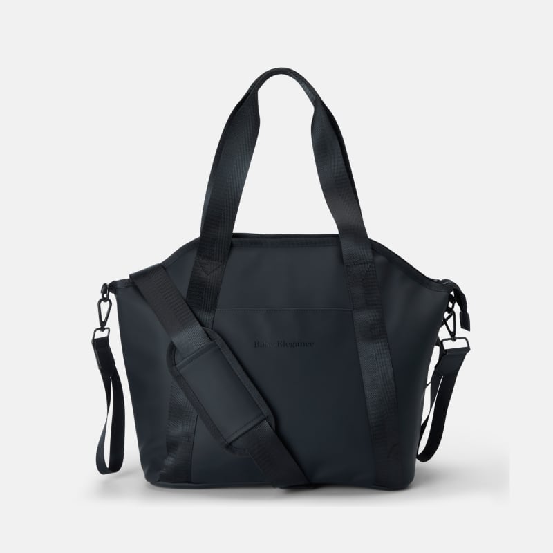 Dark teal Baby Elegance changing bag with dual handles and crossbody strap