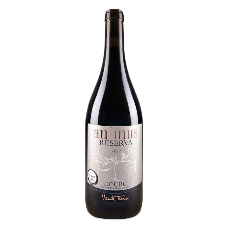 Animus Reserva 2022 Douro red wine bottle, 75cl, IWSC 93 points, by Vicente Faria.