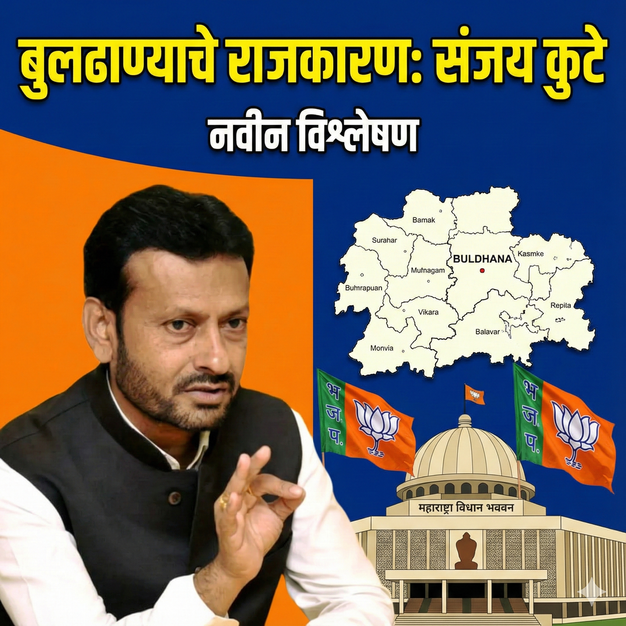 बुलढाण्याचे राजकीय कुरुक्षेत्र आणि 'संकटमोचक' संजय कुटे: एक विश्लेषण