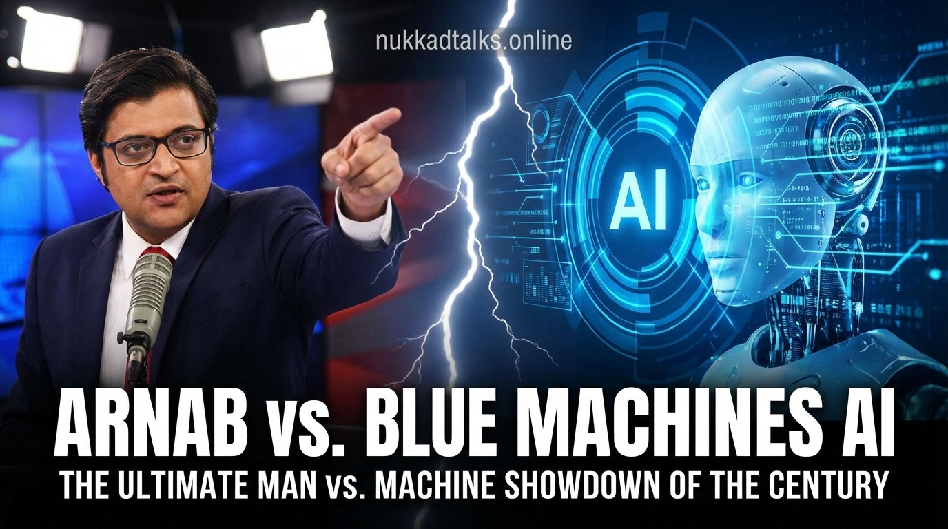 Arnab vs. Blue Machines AI: The Ultimate Man vs. Machine Showdown of the Century