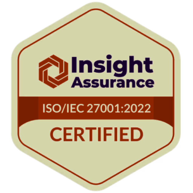 ISO27001 certified