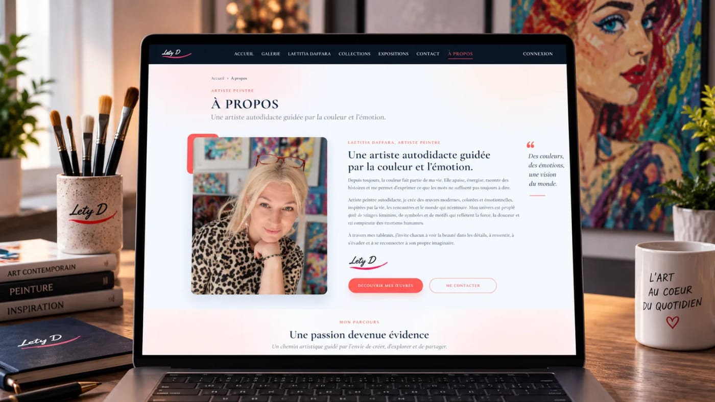 Présenter l’artiste derrière les œuvres