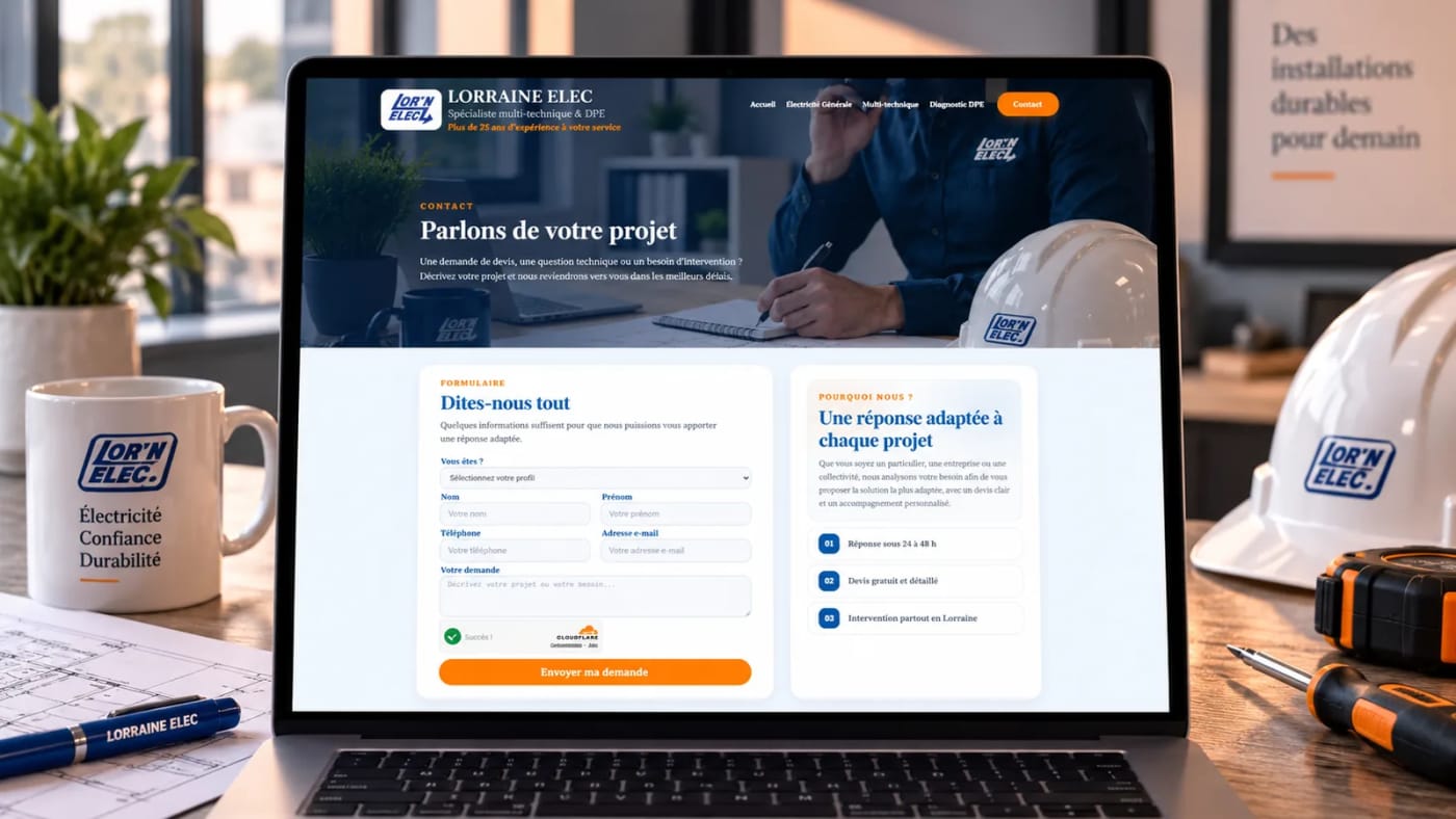 Un formulaire connecté au suivi commercial